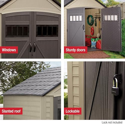 Resin Outdoor Storage Shed with Floor