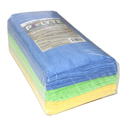Microfiber Cleaning Towel Ultrasonic Cut Edgeless (24 Count)