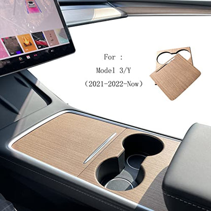 Real Wood Made for Tesla Model 3 Model Y Accessories Center Console Cover Interior Decoration Wrap Kit Tesla Model 3 Model Y 2021