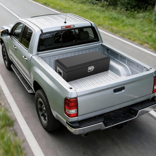 Truck Bed Tool Box 30x13x9.6 Inch Heavy Duty Steel Metal Tool Box for Truck Bed