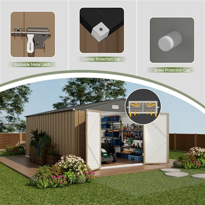 10x14 FT Outdoor Storage Shed