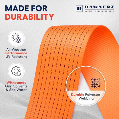 Heavy Duty 4 Inch x 30 Ft Ratchet Straps