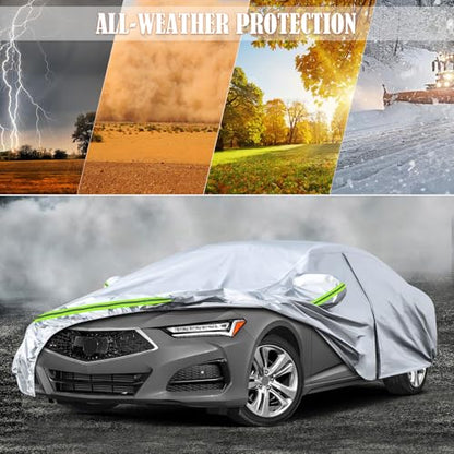 6 Layers Silver Waterproof Car Covers Replace for 2015