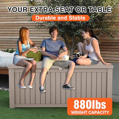 180 Gallon Resin Deck Box