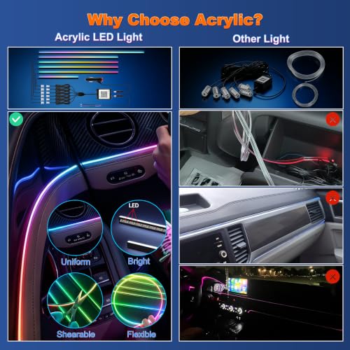 Interior Car LED Strip Lights with Dream Color