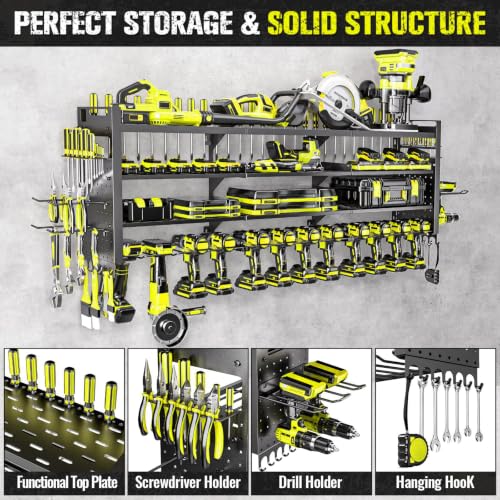 49.8" Power Tool Organizer Wall Mount