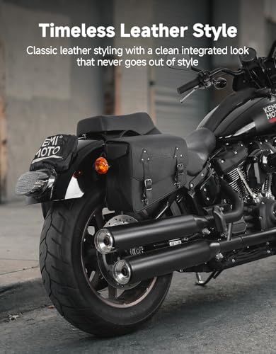 Motorcycle Saddlebags PU Leather Side Bags