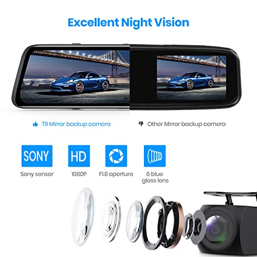 OEM Rear View Mirror Camera with 9.35''1080P Monitor