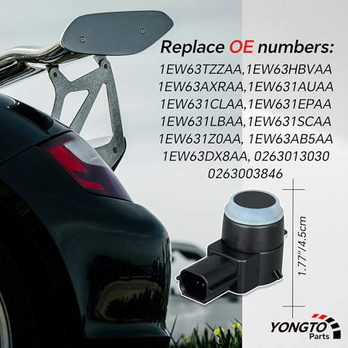 Reverse Parking Assist Sensors 1EW63TZZAA Backup Bumper Sensor 4PCS Compatible with Ram 1500 2500 3500