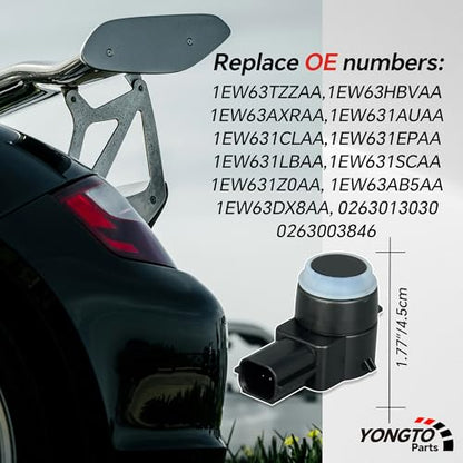 Reverse Parking Assist Sensors 1EW63TZZAA Backup Bumper Sensor 4PCS Compatible with Ram 1500 2500 3500