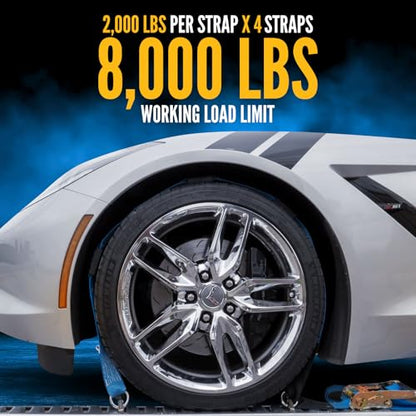 E Track Wheel Straps with E (4 Count)