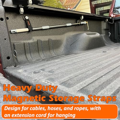 Strong Magnetic Hooks with Storage Straps (4 Count)