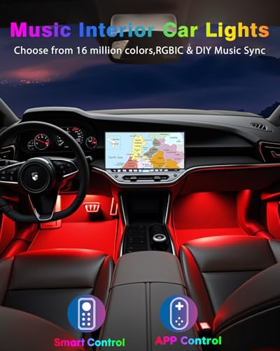 Car Led Strip Lights (4 Count)