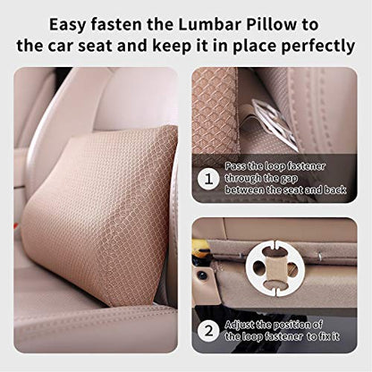Memory Foam Lumbar Support Pillow for Car
