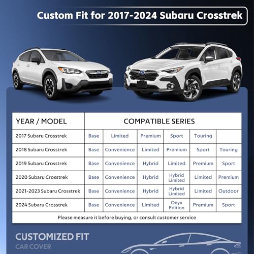 10 Layers SUV Car Cover Custom Fit for Subaru Crosstrek