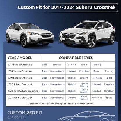 10 Layers SUV Car Cover Custom Fit for Subaru Crosstrek