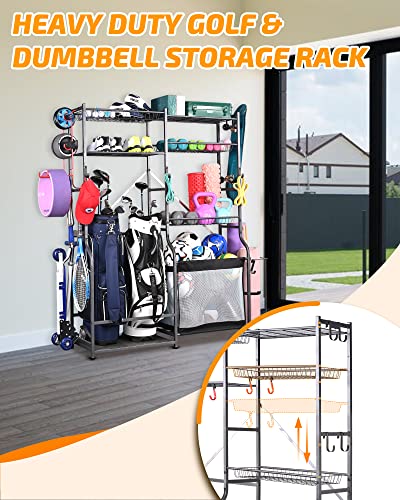 Extra Large Ball and Sports Equipment Storage Rack