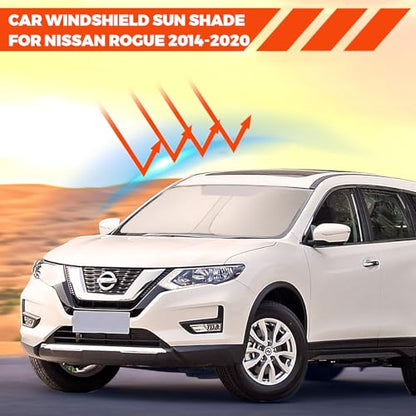 Foldable Front Windshield Sunshade fit for Nissan Rogue 2014