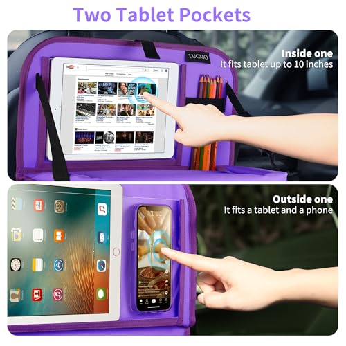 Car Backseat Organizer with Foldable Tablet Holder (42.3288 Ounce)