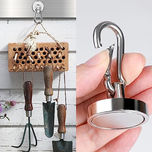Strong Magnetic Hooks 150LB Neodymium Heavy Duty Magnets with Swivel