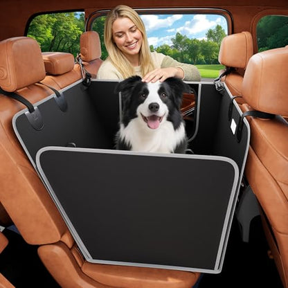 Half Dog Car Seat Cover for Back Seat