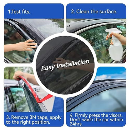 Window Visors Rain Guards for 2007 2008 2009 2010 2011 Toyota Camry Sedan