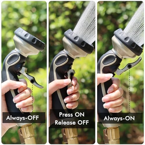 Hose Nozzle with Easy Self