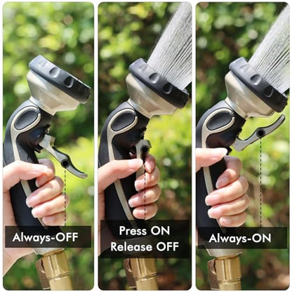 Hose Nozzle with Easy Self