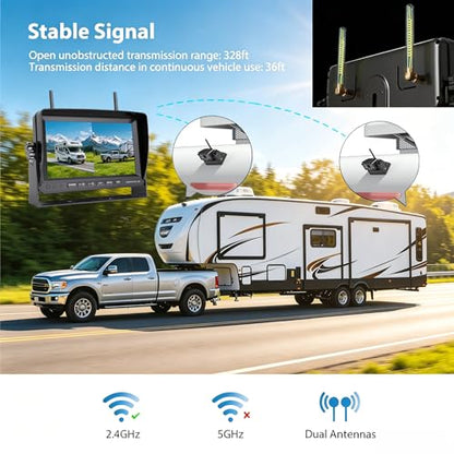 Magnetic Wireless RV Backup Camera System (2 Count)