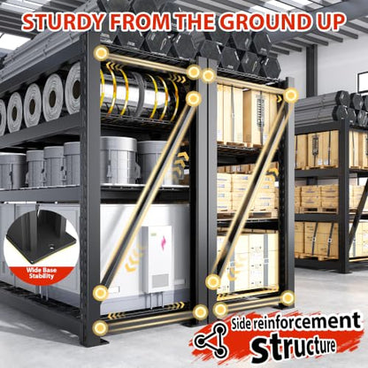 8000LBS Heavy Duty Garage Shelving (4 Count)