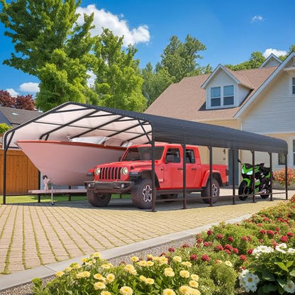 20x30 FT Heavy Duty Metal Carport Canopy