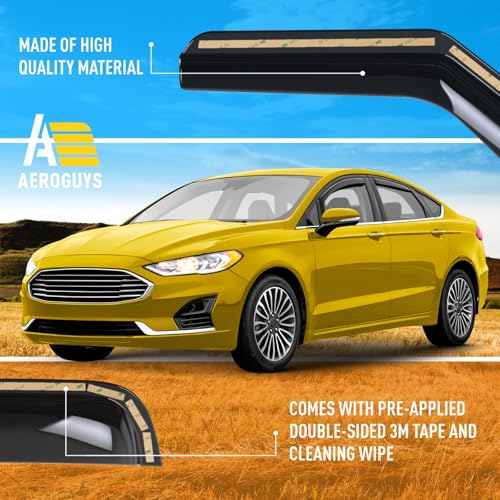 Extra Durable Window Deflectors in (4 Count)