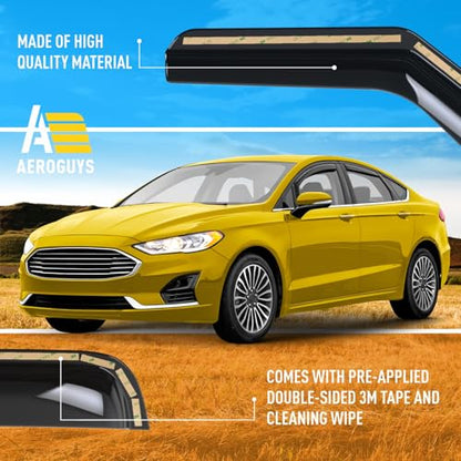 Extra Durable Window Deflectors in (4 Count)