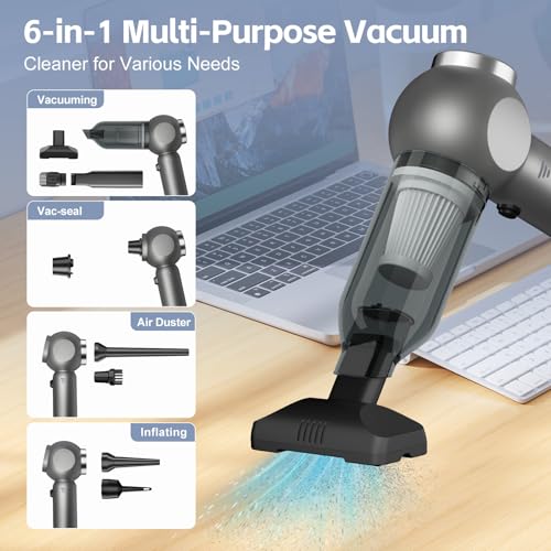 6 in 1 Mini Car Vacuum Cleaners