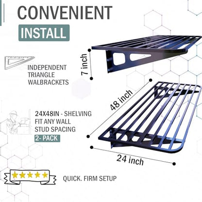 Garage Wall Shelving 2 (4 Count)