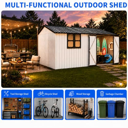 10x12 FT Outdoor Storage Shed