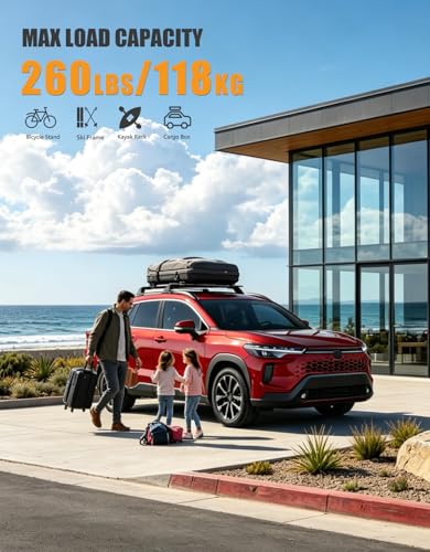 260Lbs Roof Rack Cross Bars for Toyota Corolla Cross 2022