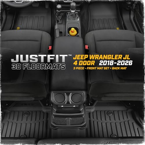 JustFit™ 3D Floor Mats for Jeep Wrangler JL 2018