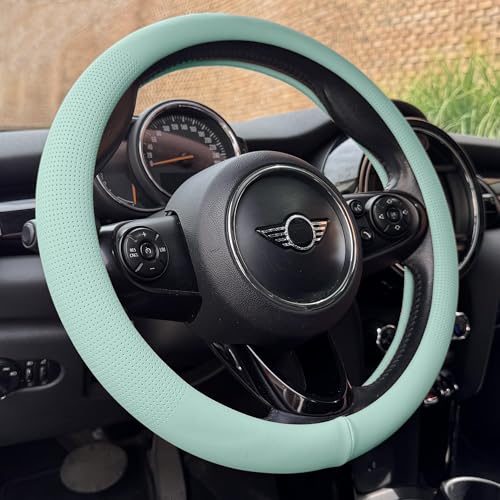 Large Size Nappa Leather Steering Wheel Cover 15.75In