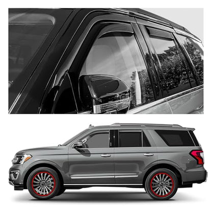 Window Deflectors Smoke Tinted in