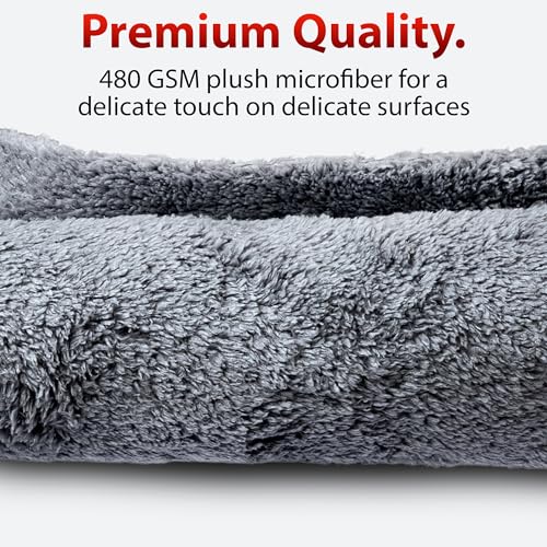 Adam's Borderless Grey Microfiber Towel