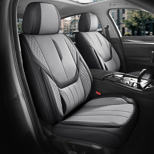 Universal Car Seat Covers for SUVs Sedans Trucks BlackGrey (5 Count)