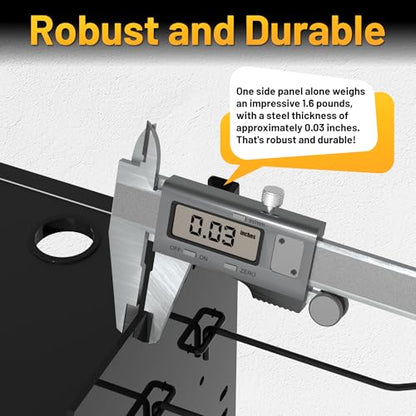 Power Tool Organizer Wall Mount with Charging Station & 8 Outlet
