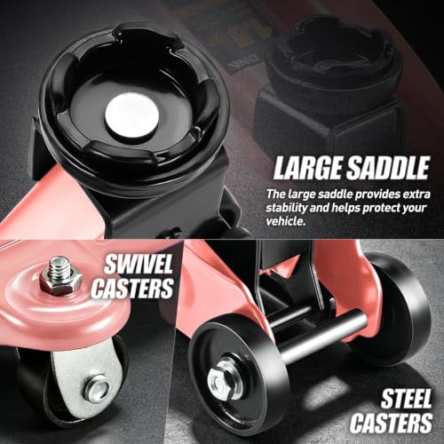 1.5 Ton Car Floor Jack Low Profile Hydraulic Trolley Service