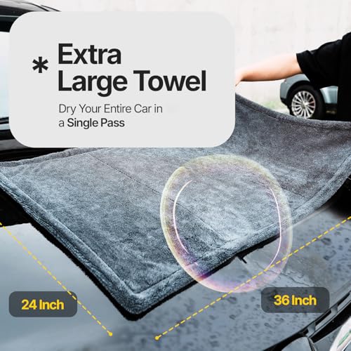 Crystal Clean 1300 GSM Microfiber Car Towel