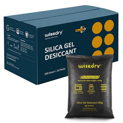 10 x 500 Grams [11 lbs] Rechargeable Silica Gel Car Dehumidifier