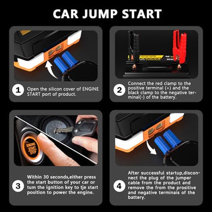 G69H 4000A Safe Jump Starter with Light