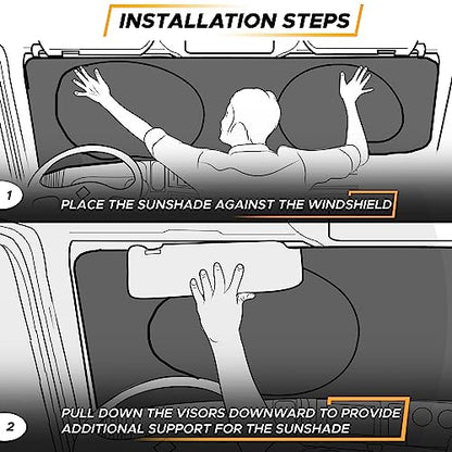 Semi Truck Sun Shade for Windshield