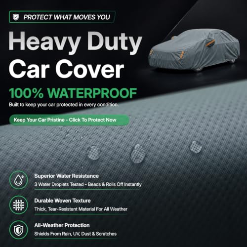 Waterproof Heavy Duty Car Cover Custom Fit Tesla Model Y