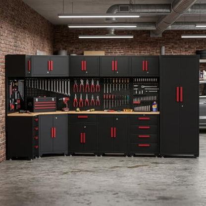 18 Piece Corner Garage Storage Cabinet System (18 Count)